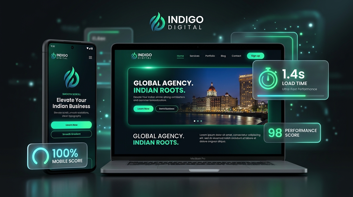 DigiTurbo High Performance Website Showcase on Laptop and Mobile